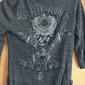Hard rock couture three-quarter length embellished shirt